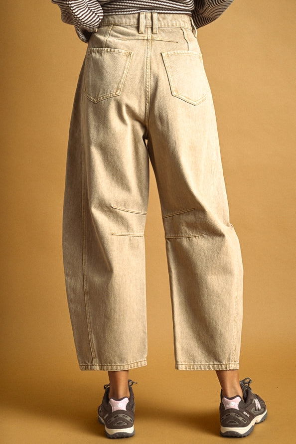 Olivia Tan Barrel Pants