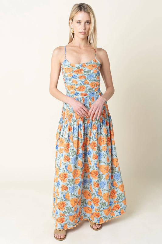 Alena Blossom Smocked Maxi Dress