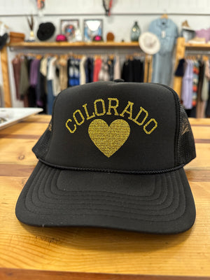 
            
                Load image into Gallery viewer, Colorado Glitter Trucker Hat
            
        