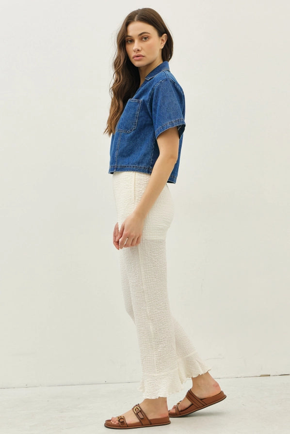 Heidi Denim Crop Top