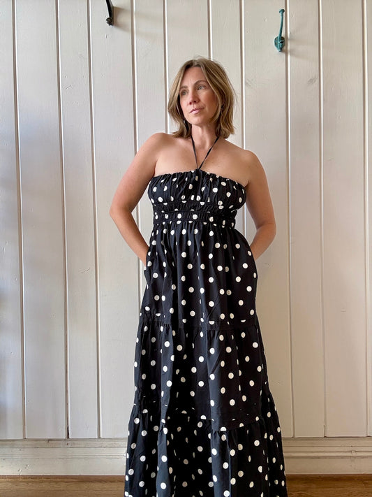 opally dresses Embellished Cowl Neck Maxi Dress in Black - 6