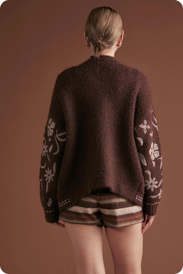 Lucy Floral Embroidered Cardigan