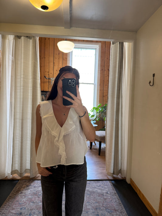 Eve White Blouse