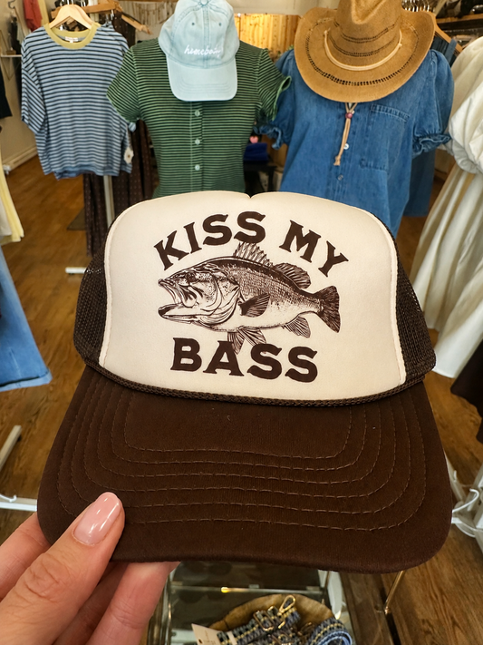 Kiss My Bass Trucker Hat
