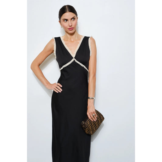 Alessandra Lace Trim Dress