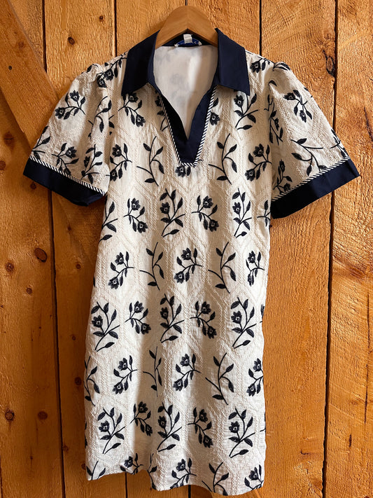 Mada Short Sleeve Printed Dress