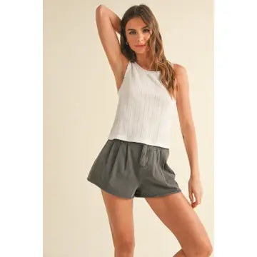 Claire Ruffle Trim Tank