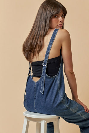 
            
                Load image into Gallery viewer, High Roller Denim Jumpsuit
            
        