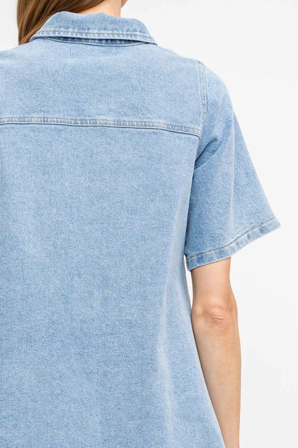 Paloma Denim Shirt Dress