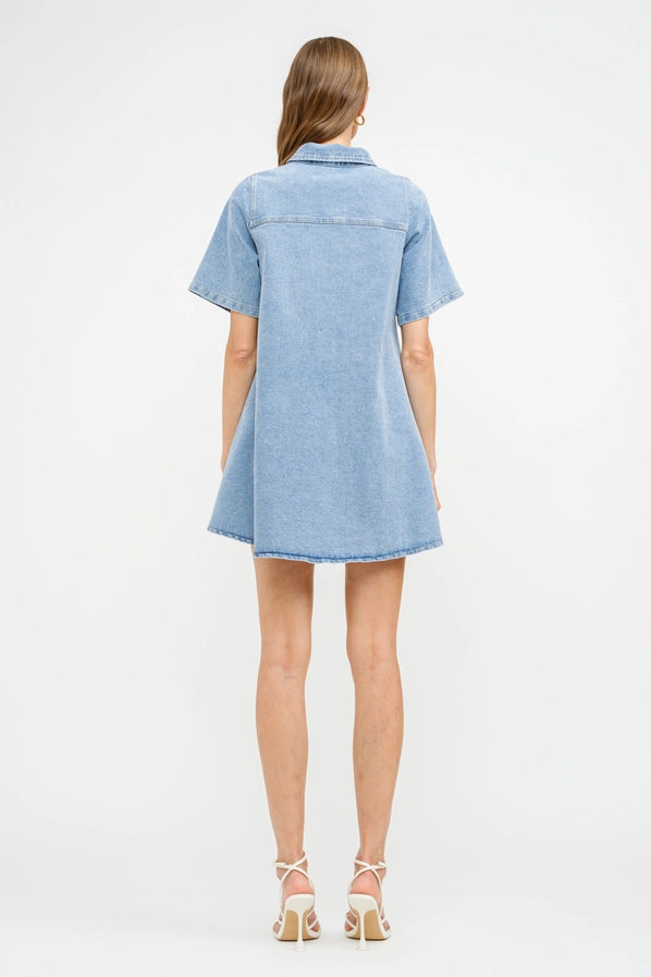 Paloma Denim Shirt Dress