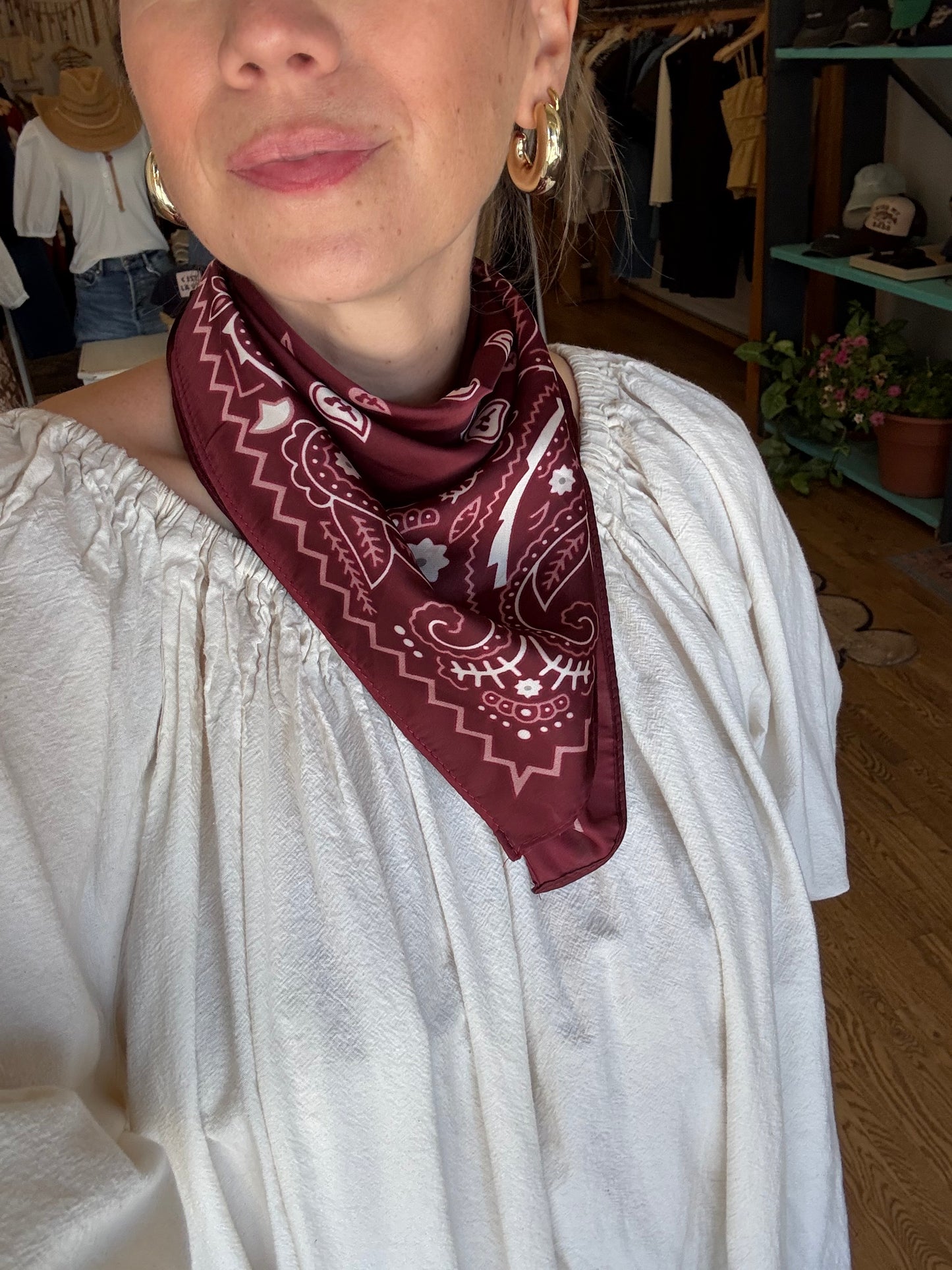 Burgundy Bandana