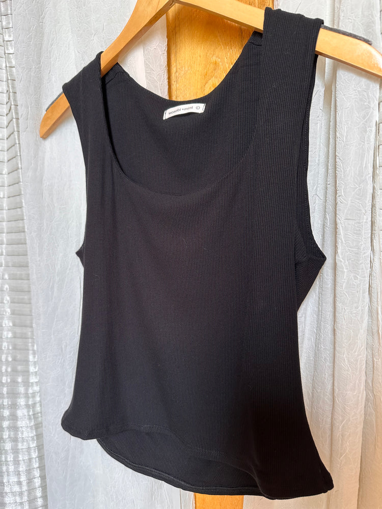 Square Neck Fitted Tank Top