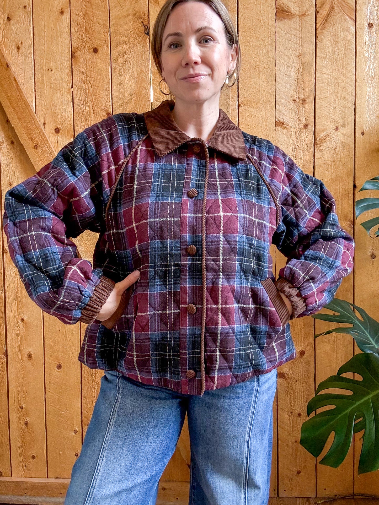 Kennedy Quilted Plaid Jacket