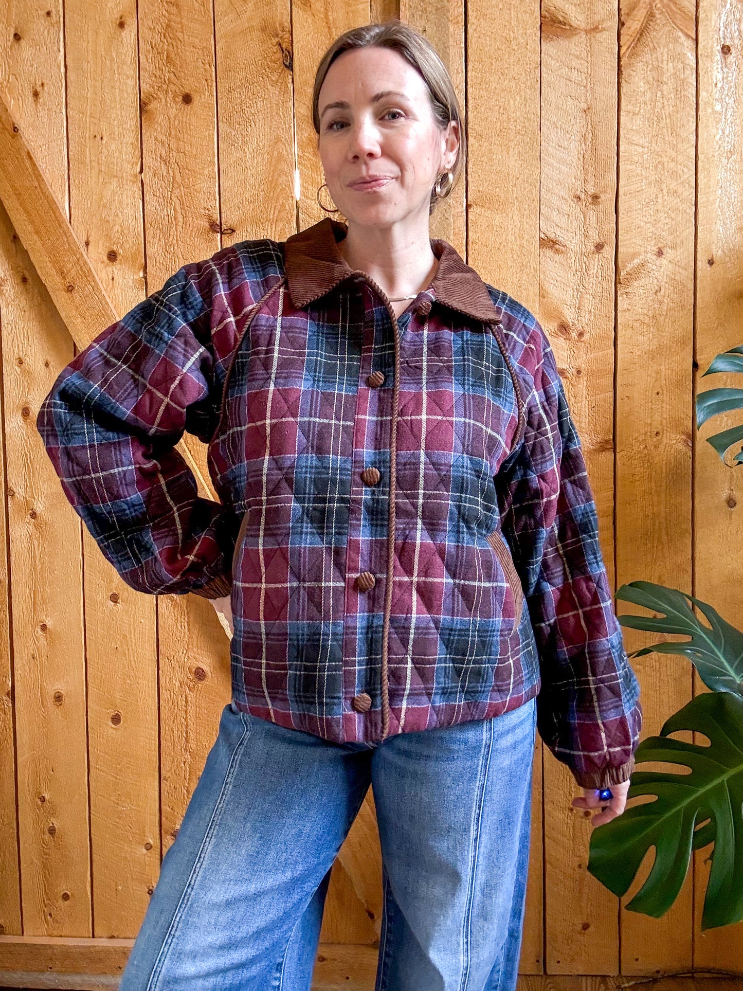 Kennedy Quilted Plaid Jacket