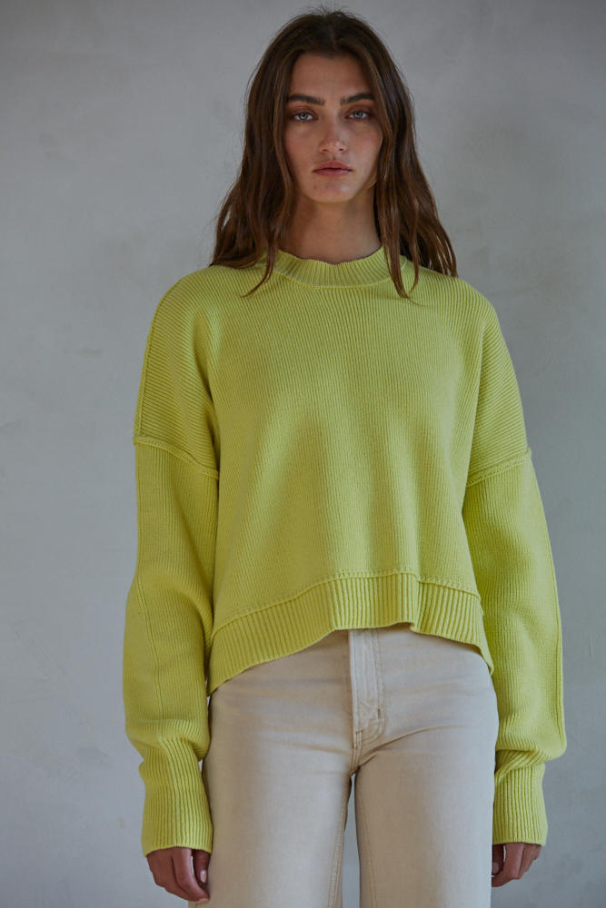 Pullover Crop Knit Sweater