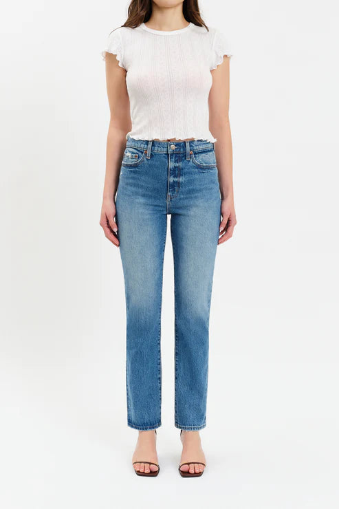 Smarty Pants High Rise Slim Straight Denim