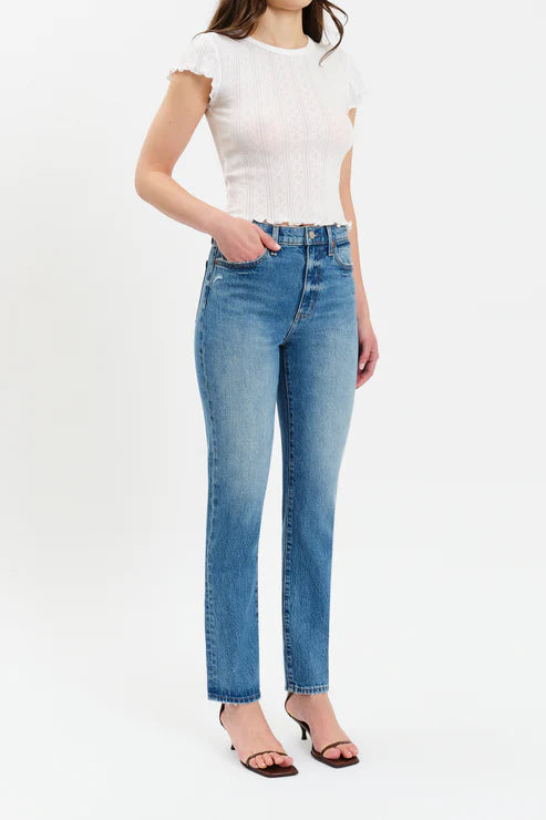Smarty Pants High Rise Slim Straight Denim