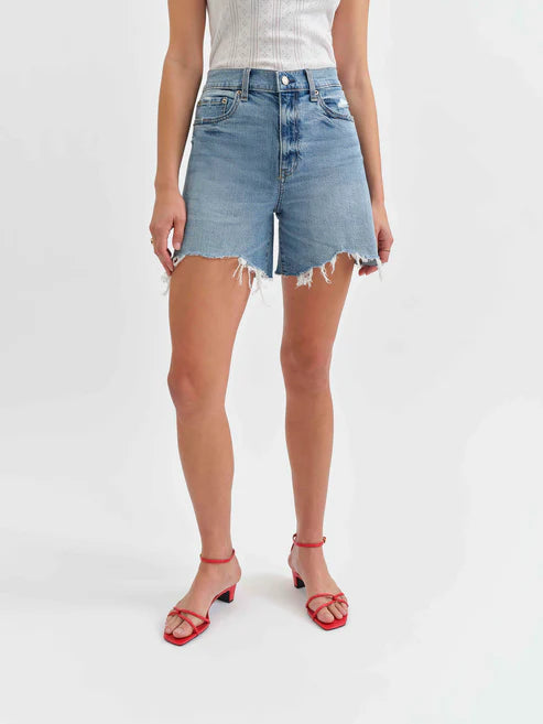 Estelle High Rise Denim Shorts