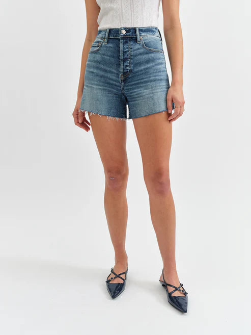 Eliana High Rise Denim Shorts