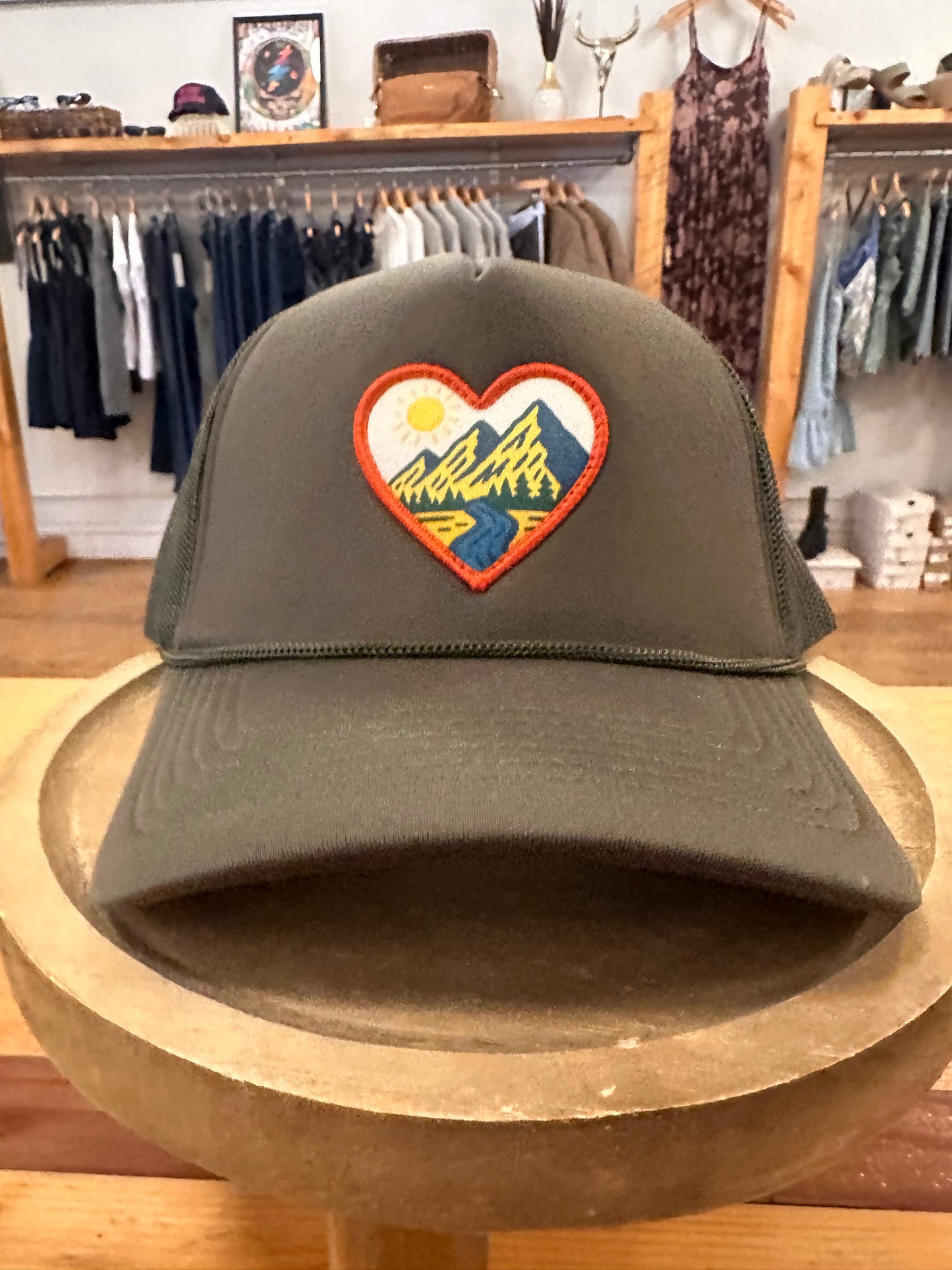 Mountain Heart Patch Trucker Hat