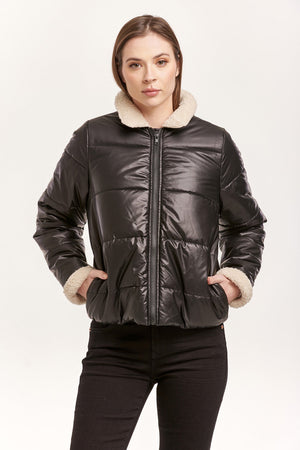 Relaxed Fit Puffer Zip Jacket