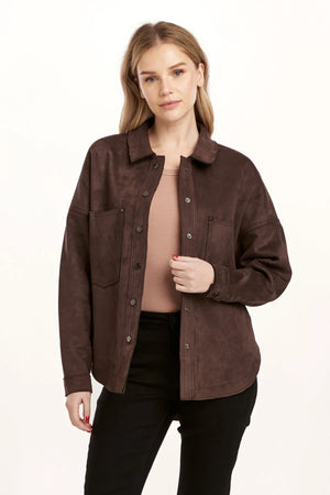 Suede Shirt Jacket