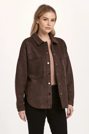 Suede Shirt Jacket