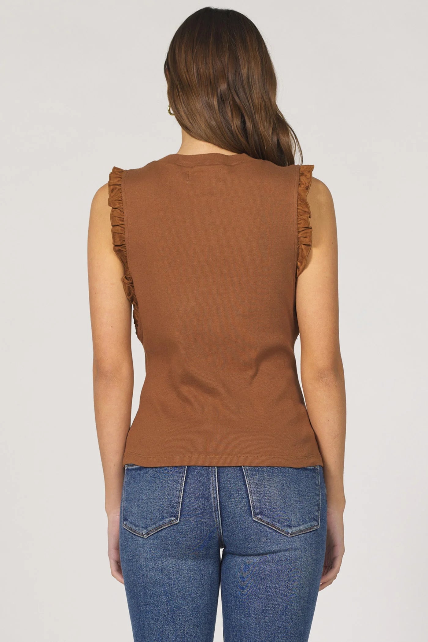 Bridgette Ruffle Trim Tank Top