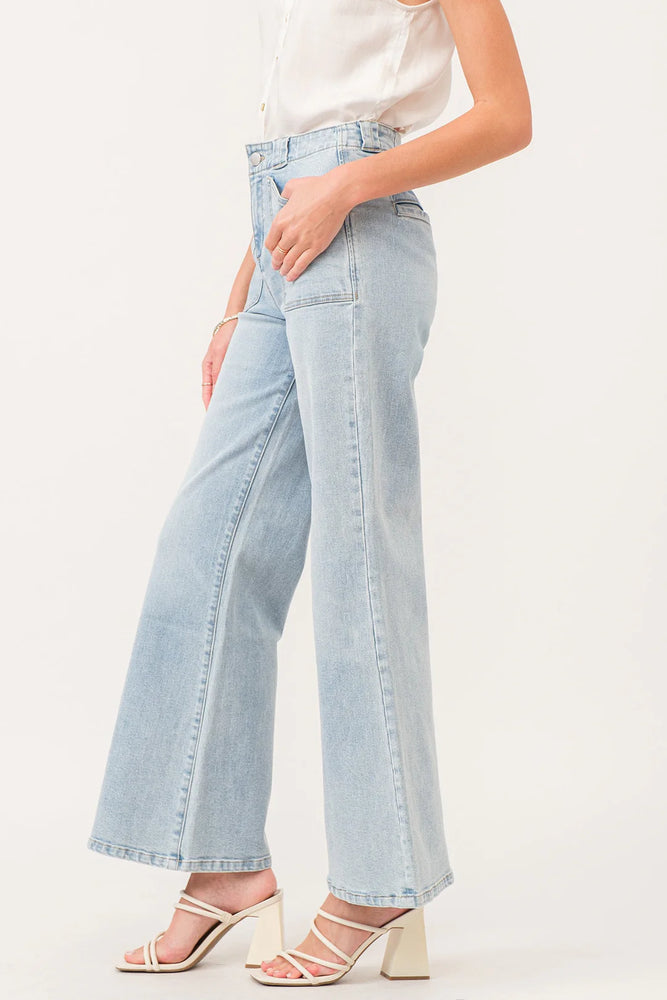 Fiona Super High Rise Wide Leg Denim