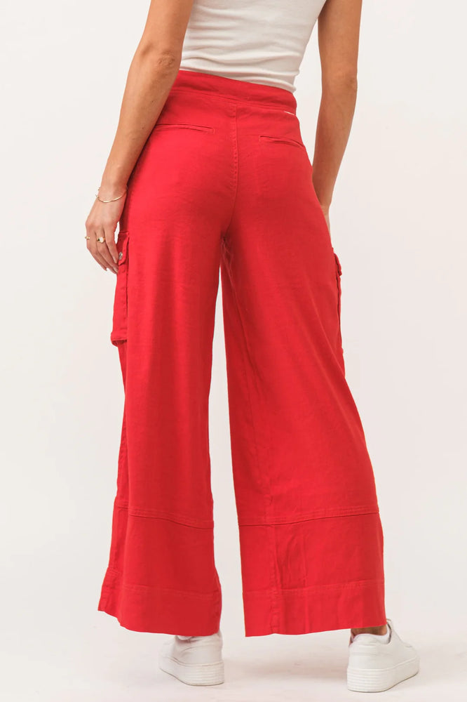 Super High Cargo Ankle Wide Leg Pant