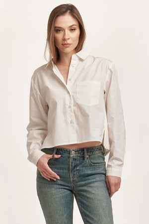 Maribel Collar Button Down Top