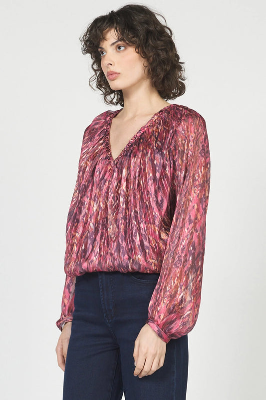 Valentina Piaf V Neck Novelty Top