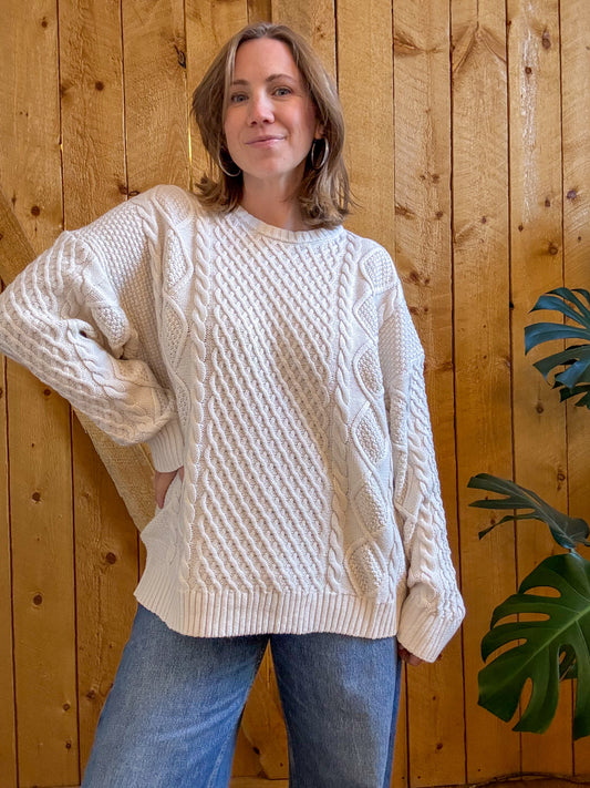 Maya Cable Knit Sweater Top