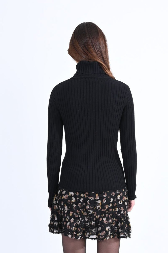 Ribbed Sweater Turtleneck