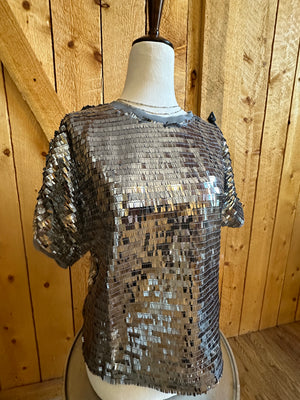 
            
                Load image into Gallery viewer, Chiffon Sequins Top
            
        