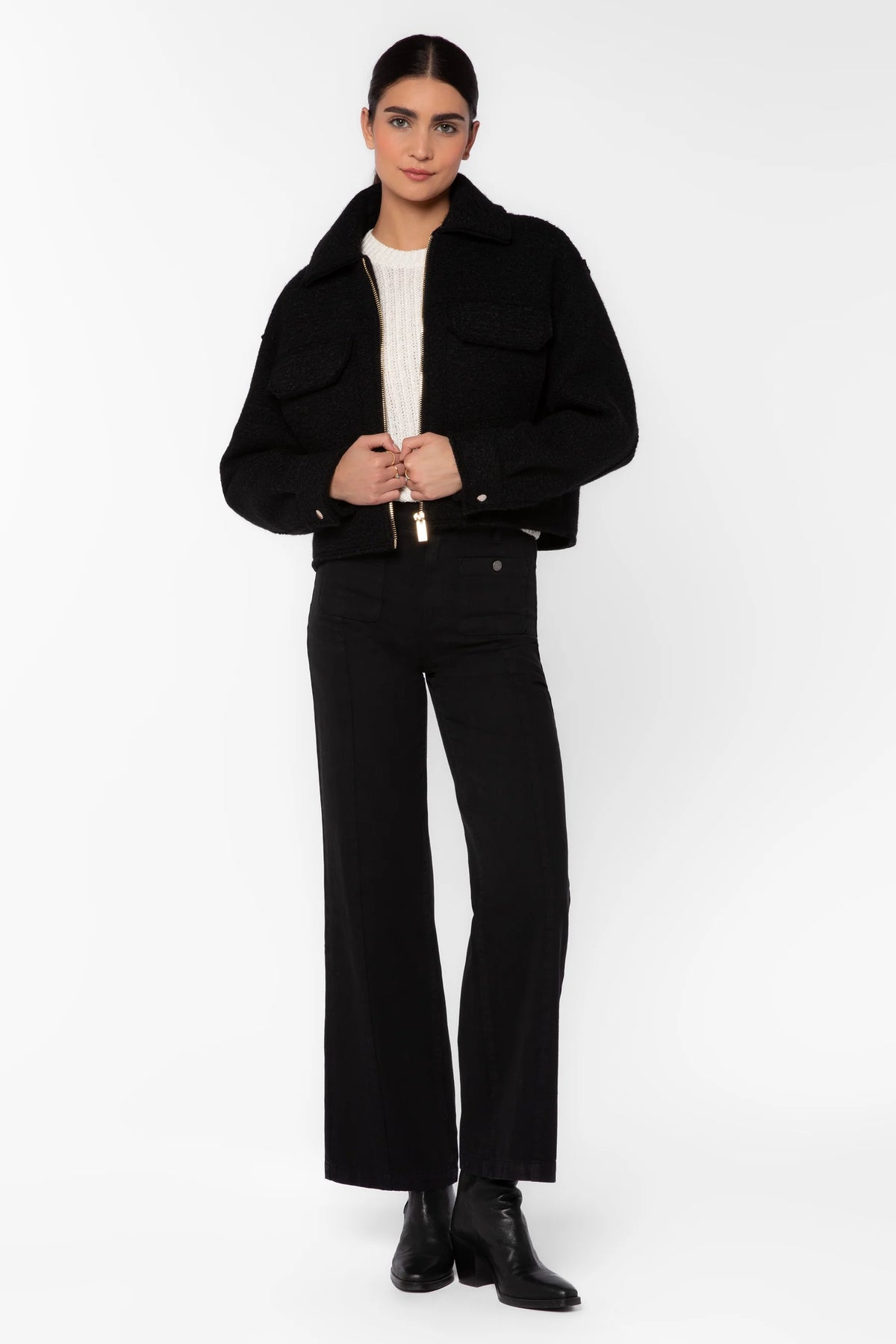 Galinda Textured Jacket/Black