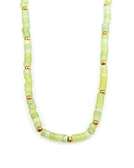 Lucy Beaded Lime  Short Necklace