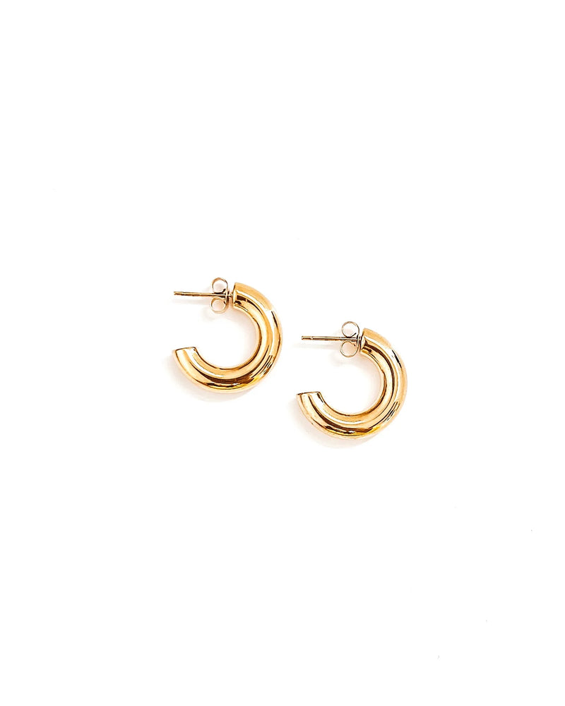 Ethal Small Gold Hoop