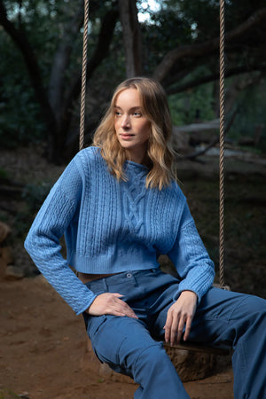 Jannevie Cable Knit Sweater