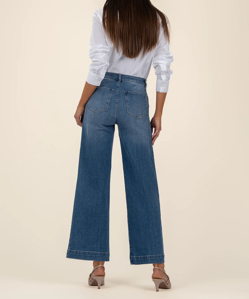 Meg High Rise Wide Straight Leg Denim