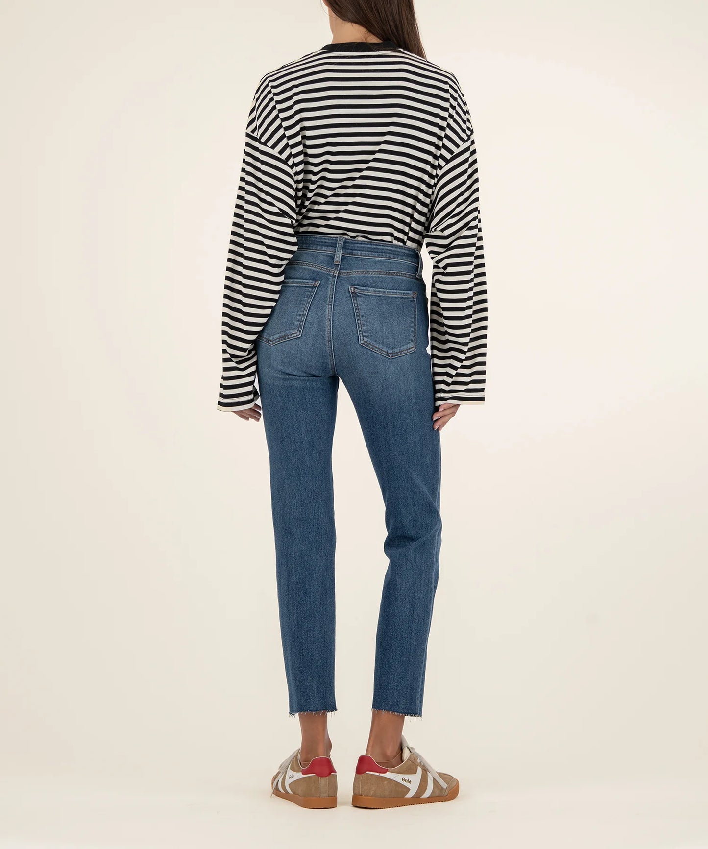 Reese High Rise Ankle Straight Leg Denim