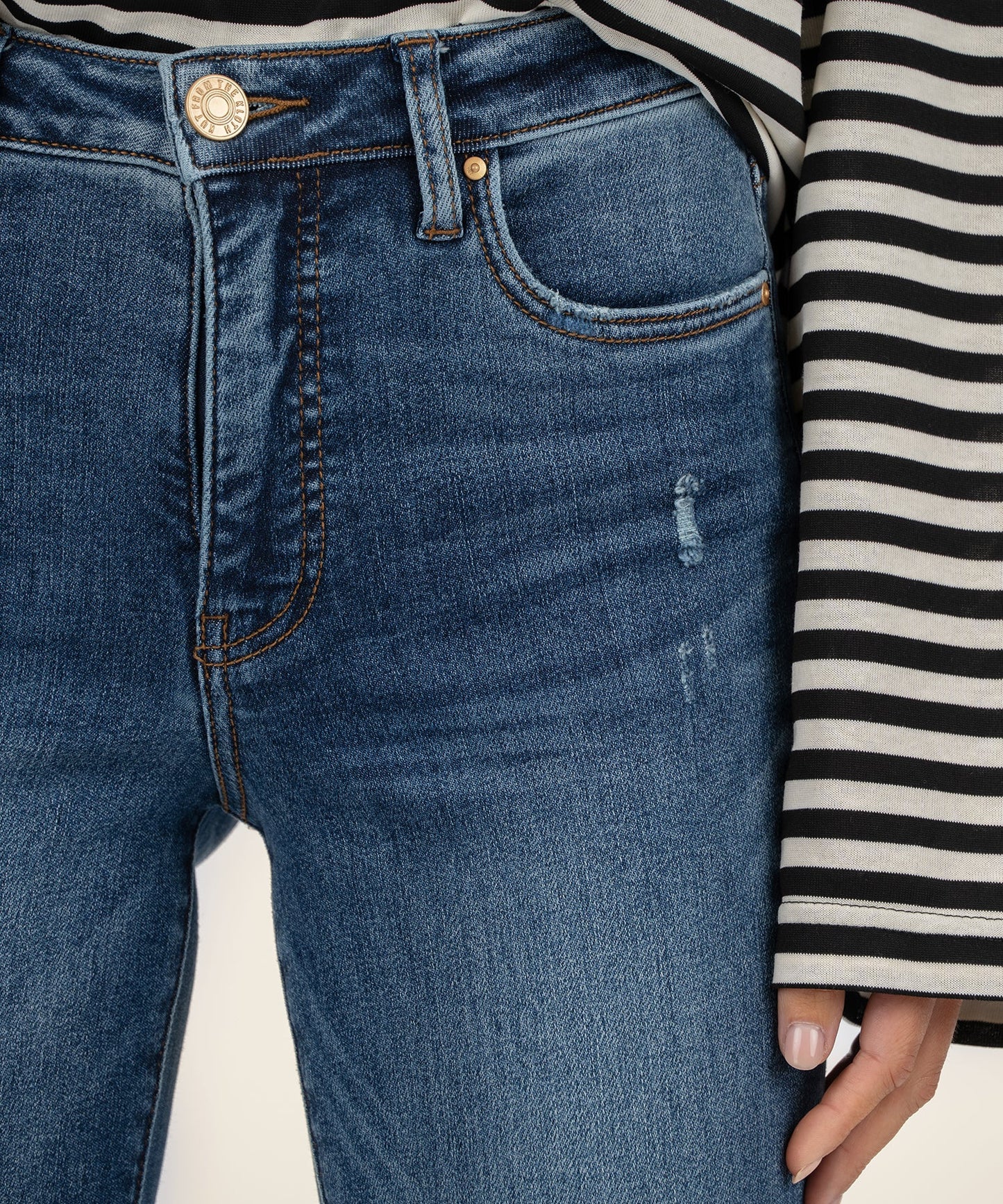Reese High Rise Ankle Straight Leg Denim