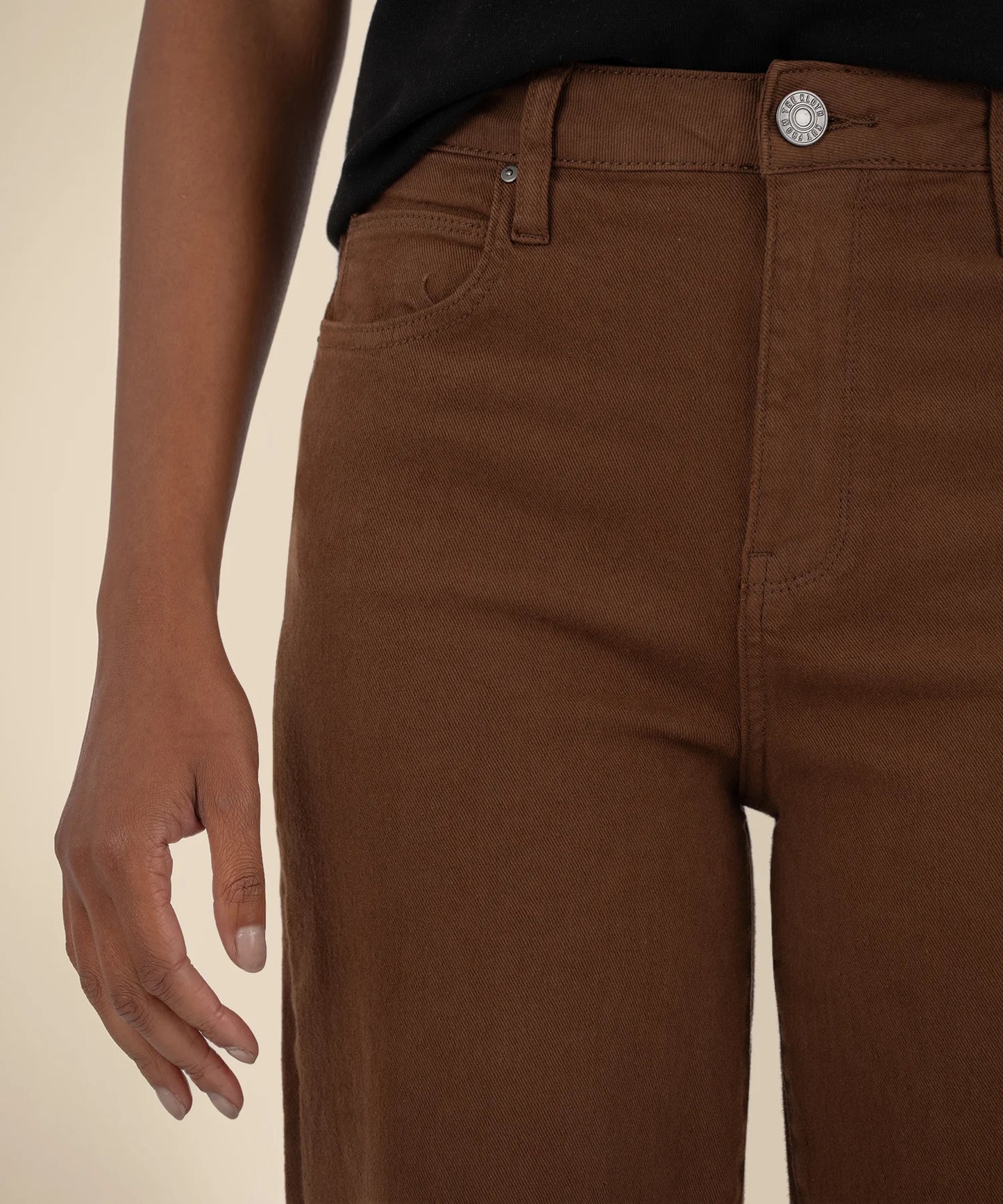 Sienna High Rise Straight Leg Cuff Denim
