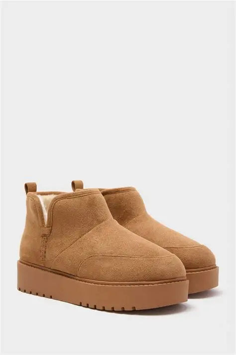 Alps Fuzzy Platform Boot/Chestnut