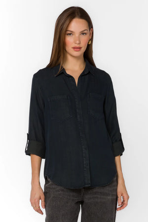 Riley Indigo Overdye Button Down Shirt