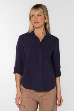 Riley Tencel Button Up Top