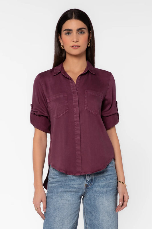 Riley Plum Tencel Shirt