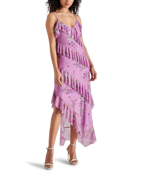 Aida Purple Flowy Dress