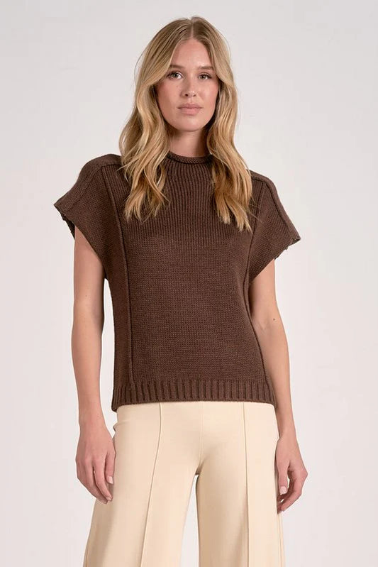 Maura Cap Sleeve Sweater Top