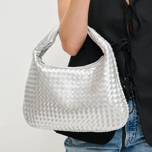 Adela Woven Hobo Bag